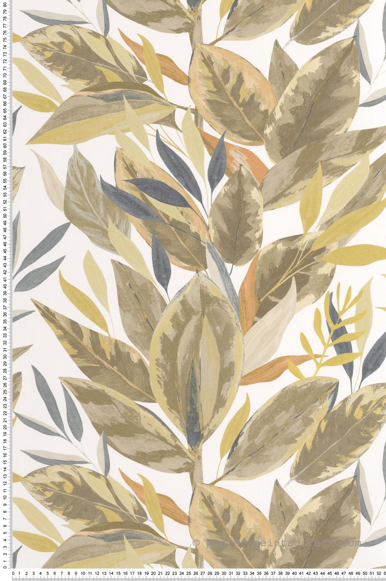 Papier peint Ficus Feuille lin - Rio de Casadéco | Réf. RIOC201811600