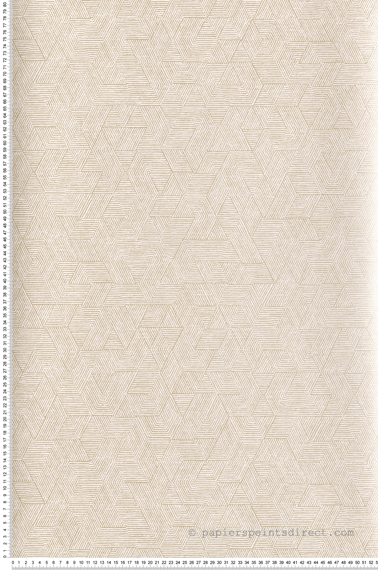 Papier peint Géométrique Josef ivoire - Printemps Viennois de Casamance | Réf. CAS-74811850