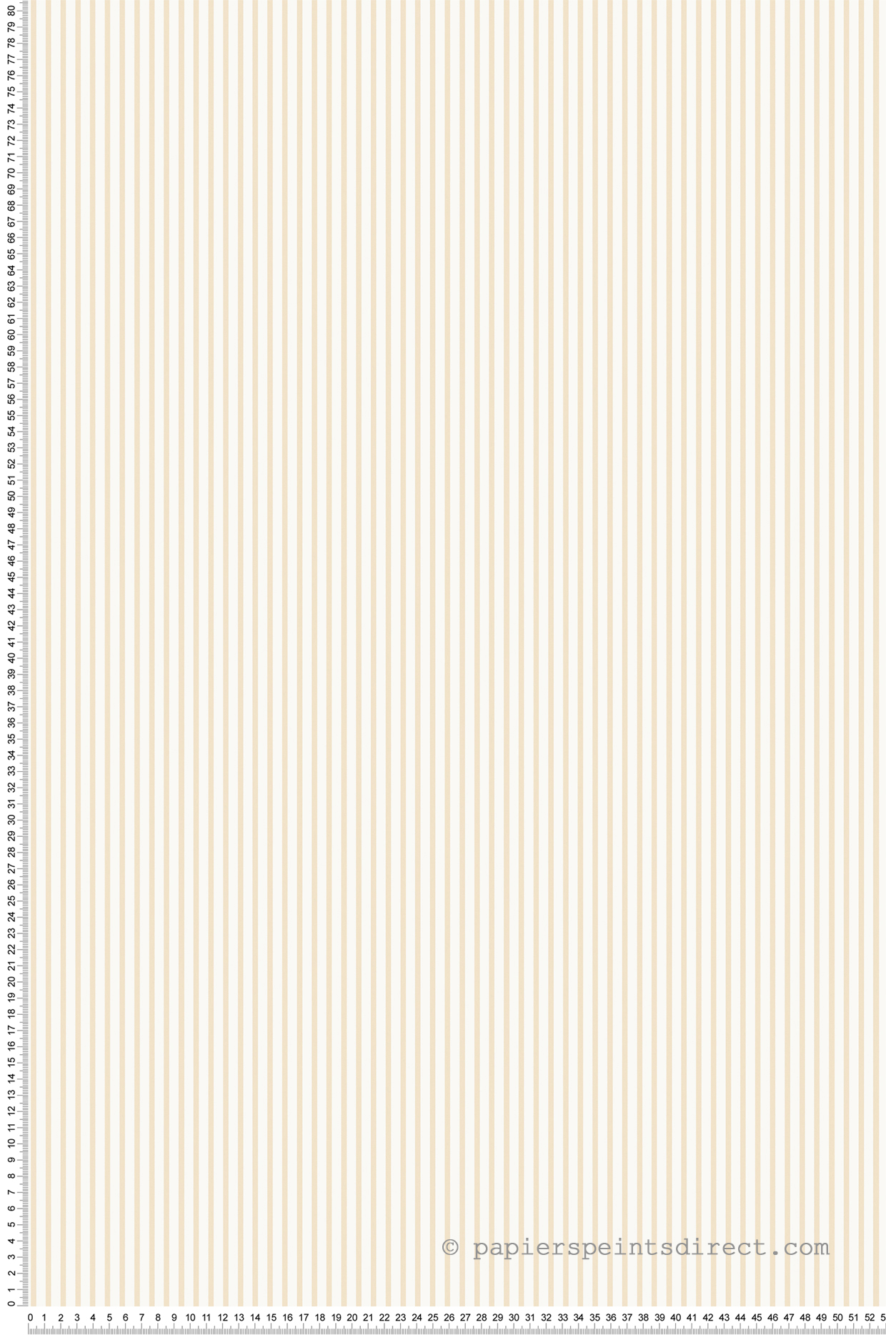 Papier peint Fine Rayure beige - Mini Prints de Lutèce | Réf. LTC-G56640