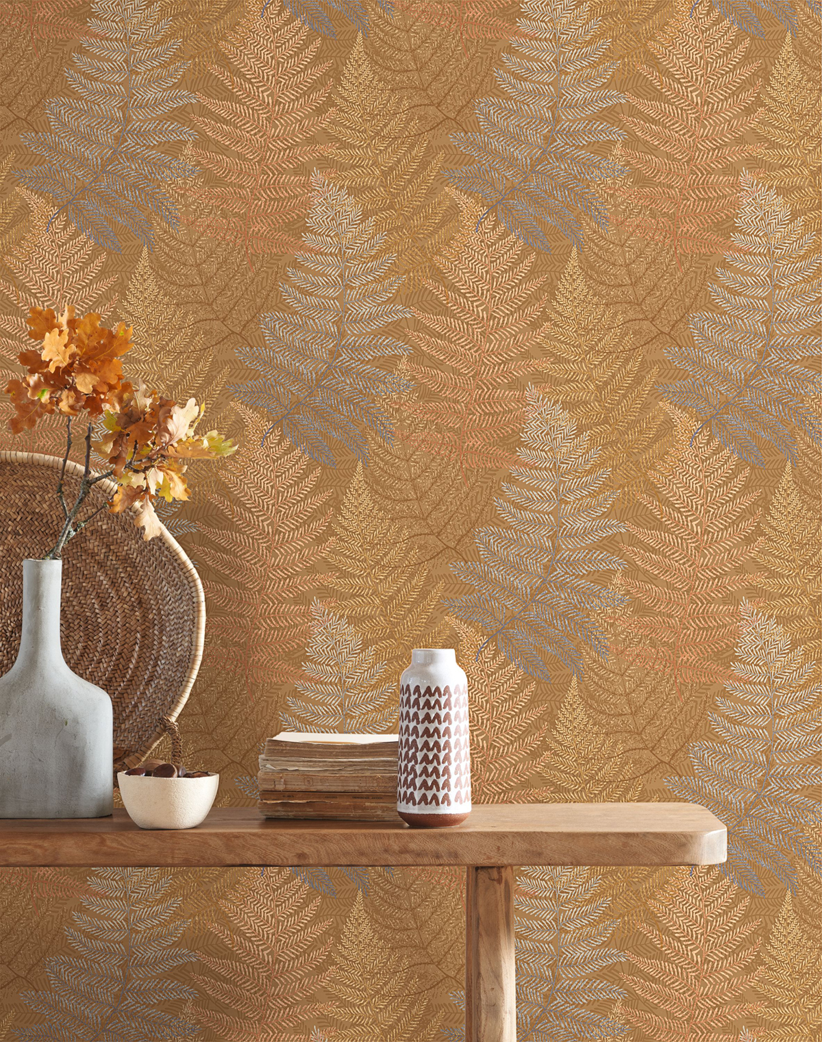 Papier peint Fougère Yosemite ocre - California de Casadéco | Réf. CALF88812424