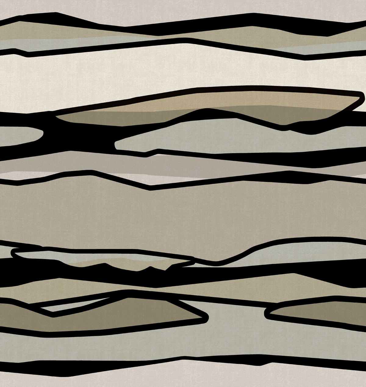 Papier peint Panoramique Horizon Ligne gris vert - Dolce Vita de Lutèce | Réf. LTC-56230307