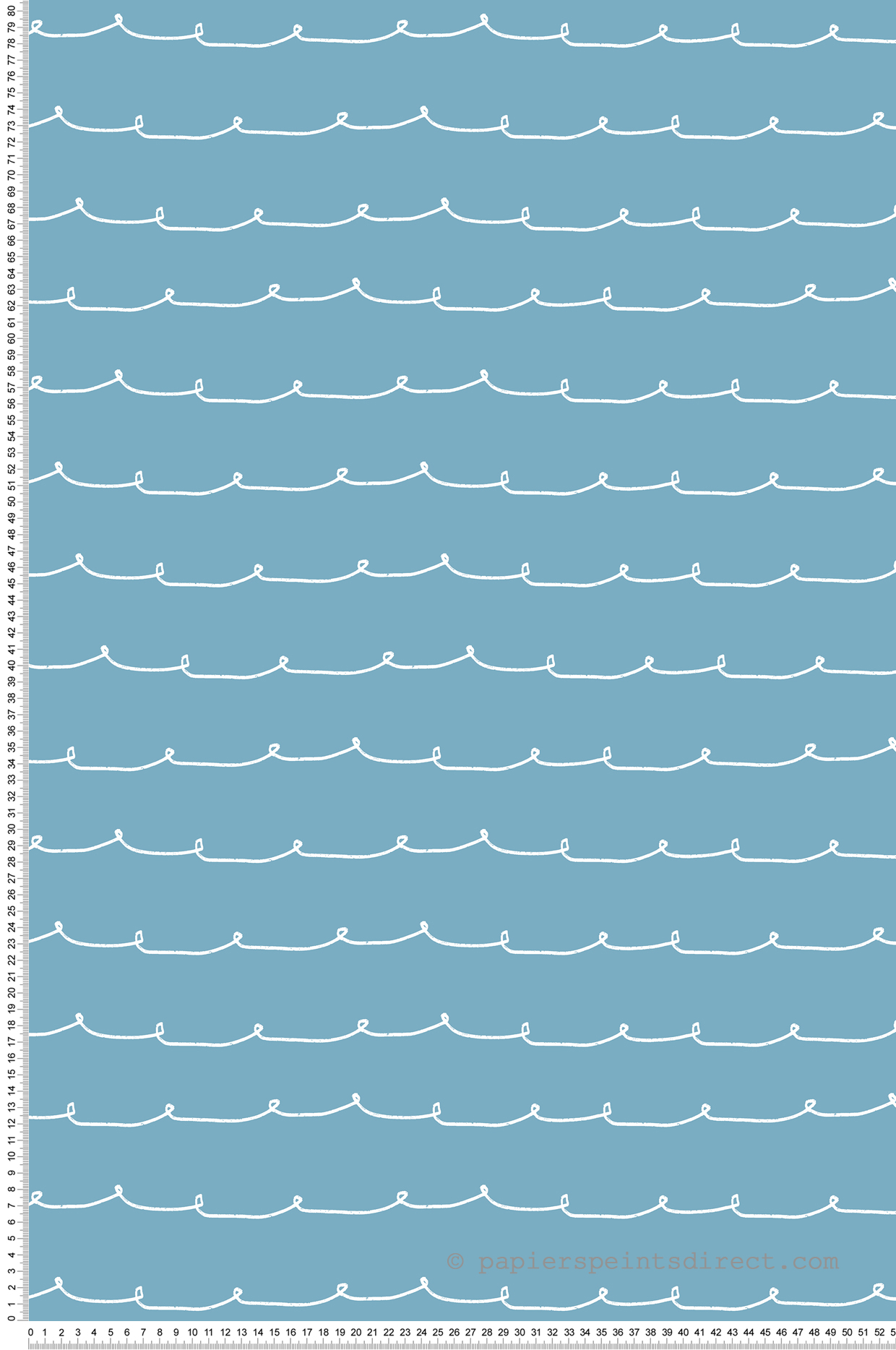 Papier peint Ligne Vague Contemporain bleu - Imagine de Lutèce | Réf. LTC-DL27572