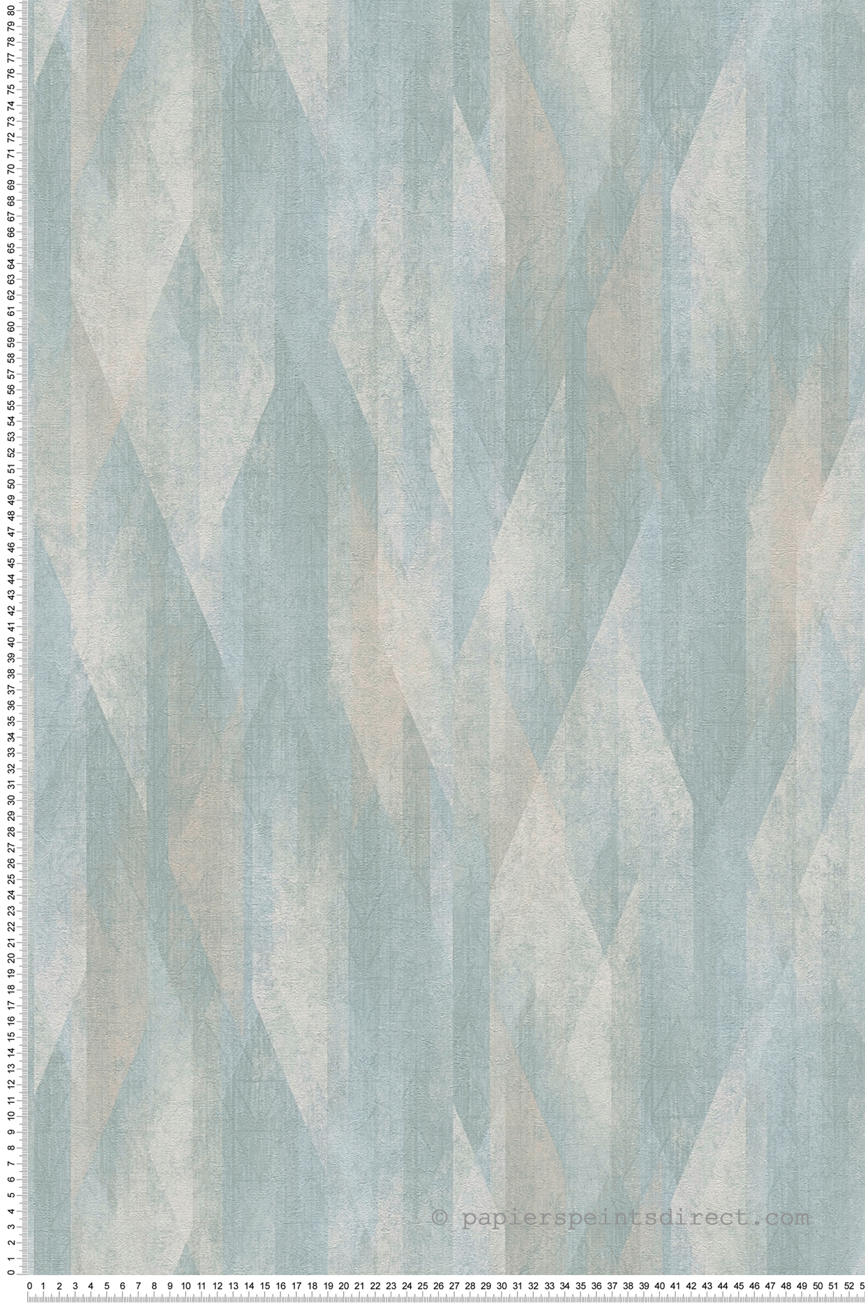 Papier peint Géométrique Bjorn bleu vert d'eau - Metropolitan Stories 3 d'A.S. Création | Réf. AS-391042