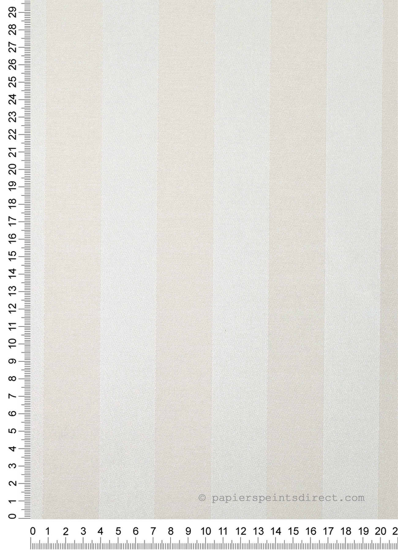Tissu mural Rayure Satiné blanc crème - Textil'In de Montecolino | Réf. MC-TIN215570