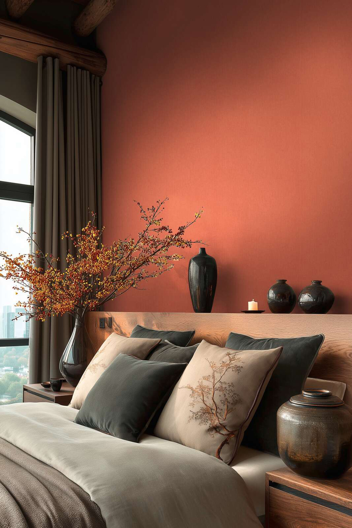 Papier peint Uni Doux terracotta - Vibes & Styles d'A.S. Création | Réf. AS-790106