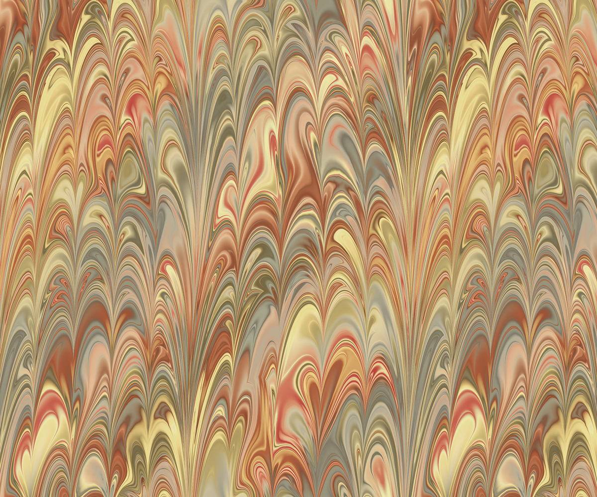 Papier peint panoramique Vintage Club Circles multicolore - Papier Peint Komar Infinity 2