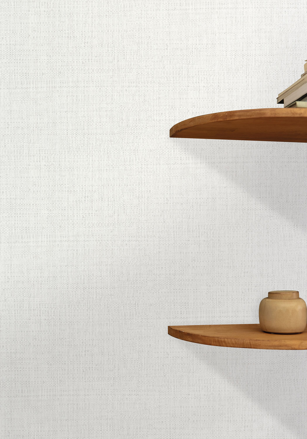 Papier peint Raphia Tissé neige - Matières de Casélio | Réf. MMT105970155