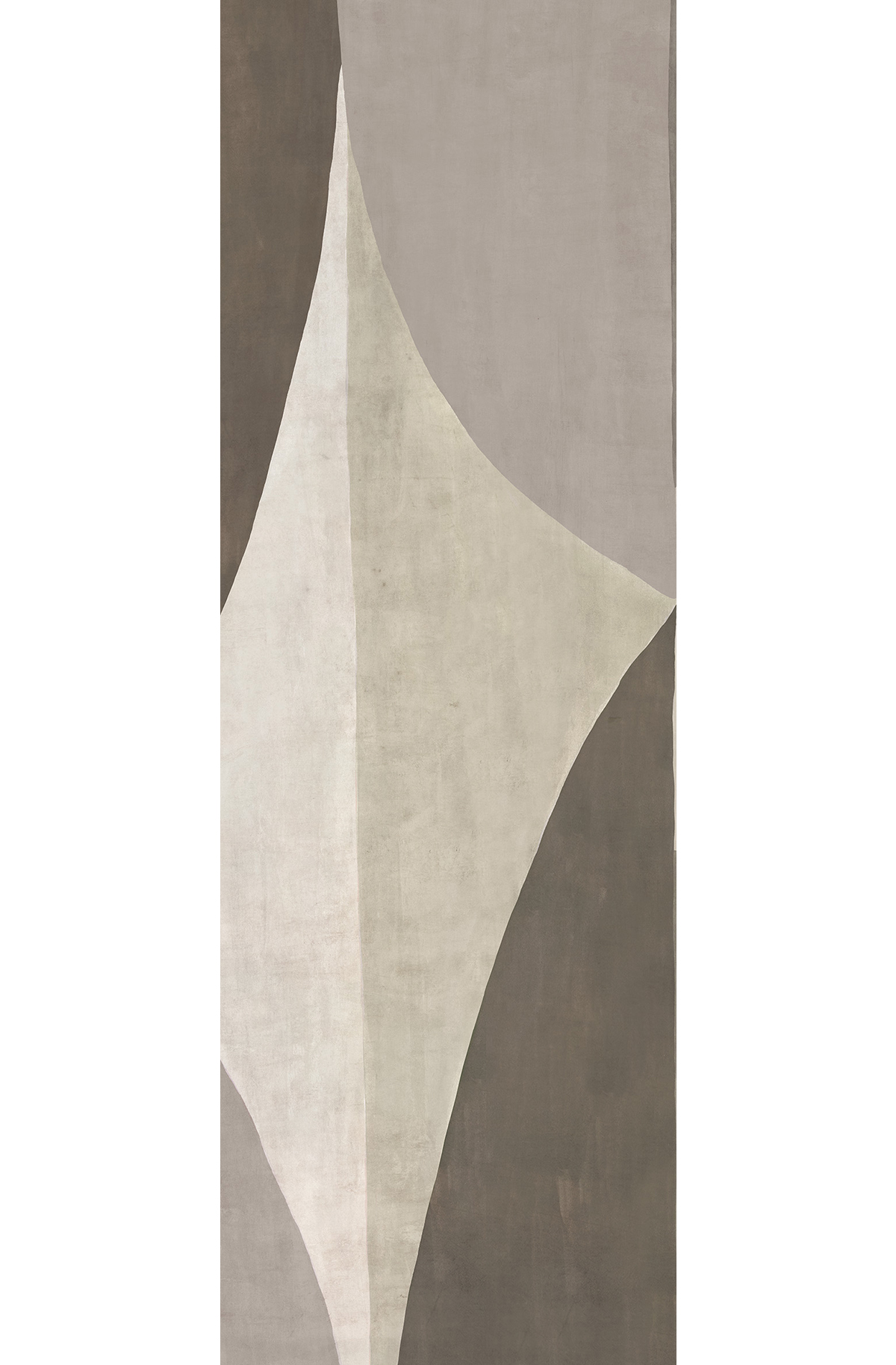 Papier peint panoramique Fresque Arrondie Luana gris - C H260 - Amani de Masureel | Réf. MAS-DGAMA3033-260