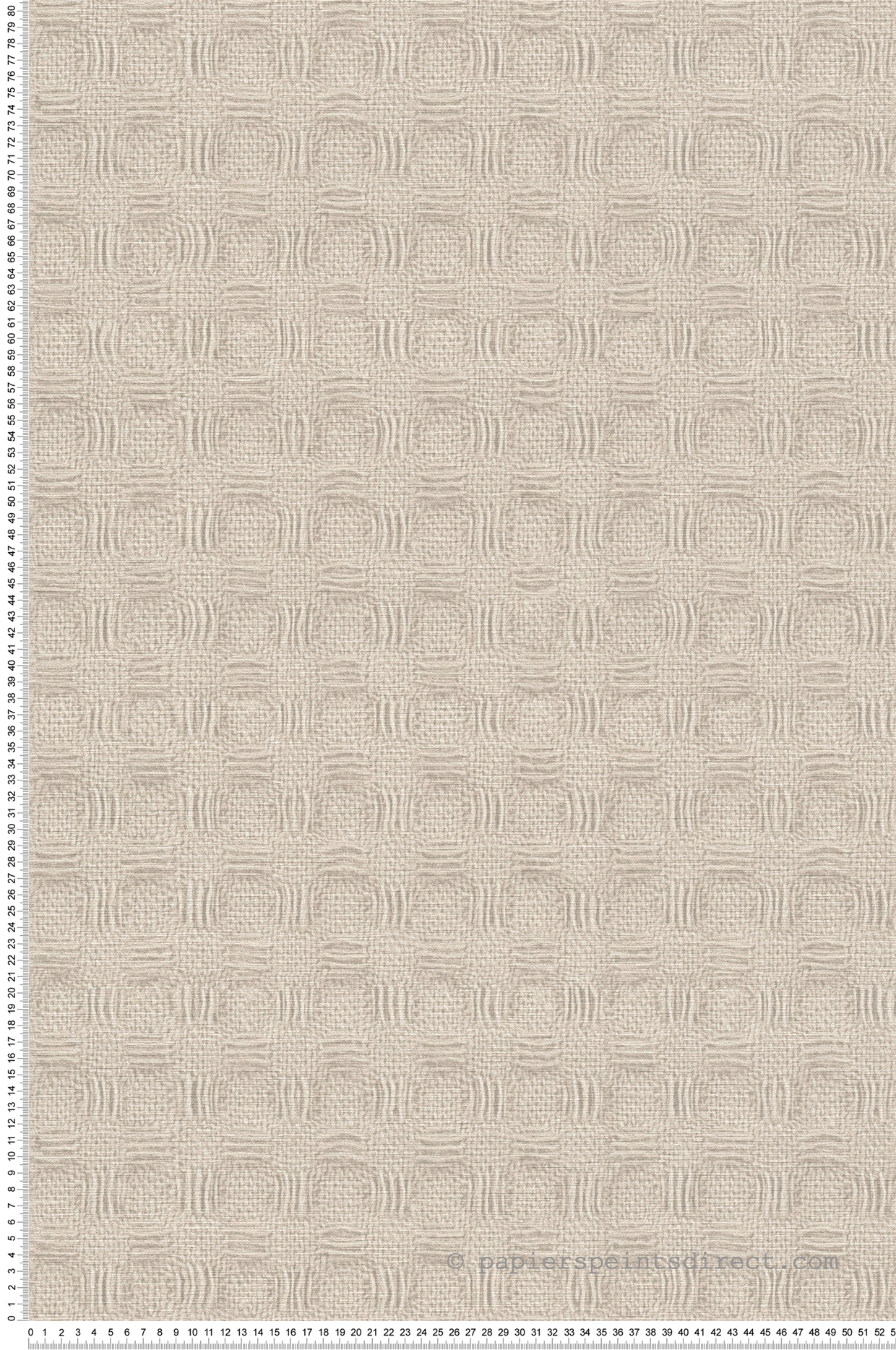 Papier peint Illusion 3D Boutis beige ficelle - Abaca de Lutèce | Réf. LTC-51232417