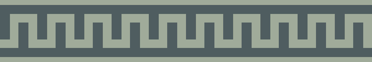 Galon Symbole Egypte Audacieuse vert - Galons et Frises de Casadéco AMB4| Réf. GAFR200407244