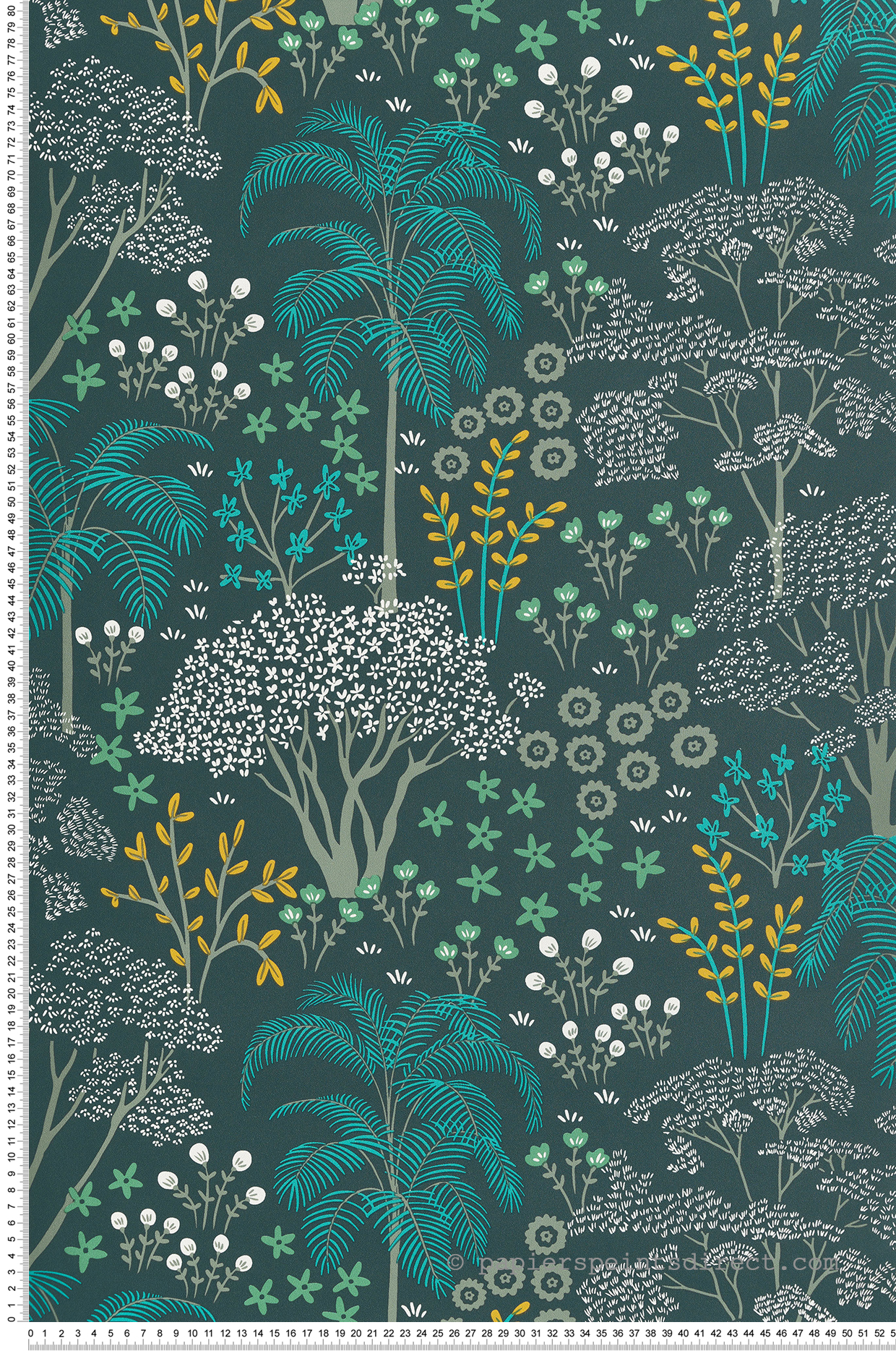 Papier peint Feuillage et Forêt Eden vert - Jardin d'Eden de Lutèce | Réf. LTC-51203104