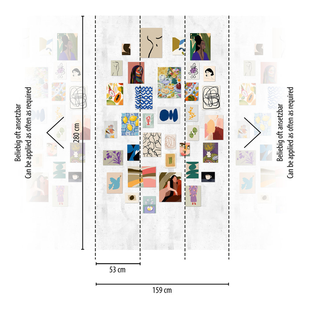 Papier peint panoramique Poster Affiche multicouleurs - The Wall 3 d'A.S. Création AMB3 | Réf. AS-398201