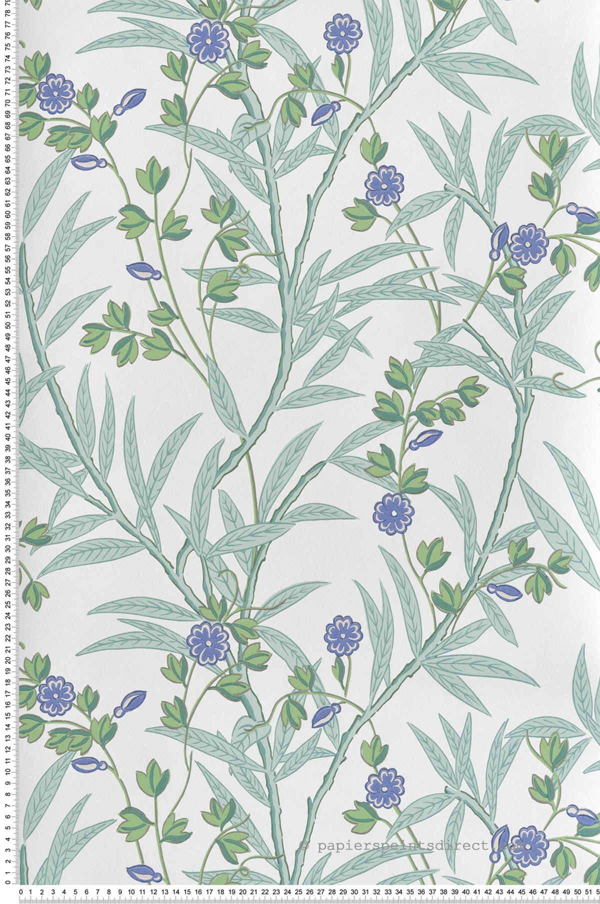 Papier peint Classique Bamboo Floral Mambo - National Trust Papers 4 de Little Greene | Réf. 0267BAMAMBO