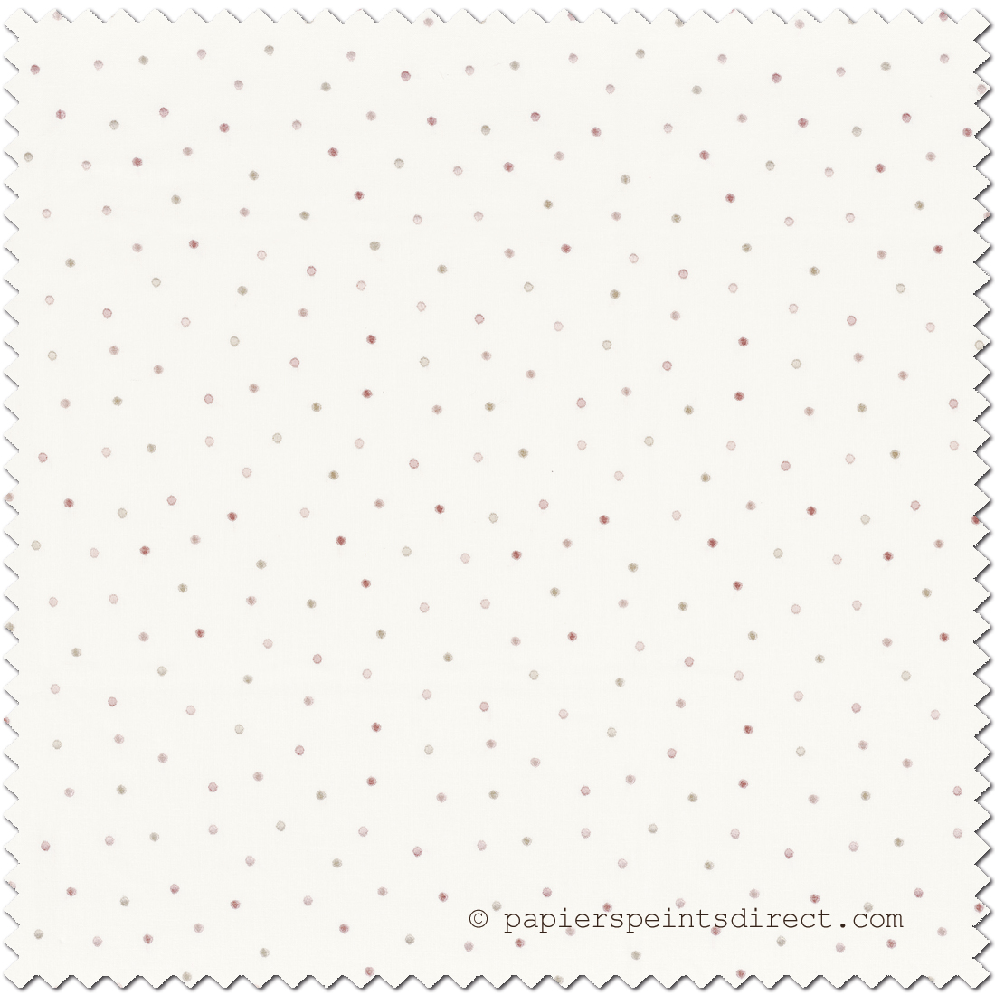 Tissu Pois Sage rose - Rose et Nino de Camengo | Réf. CAM-45480163