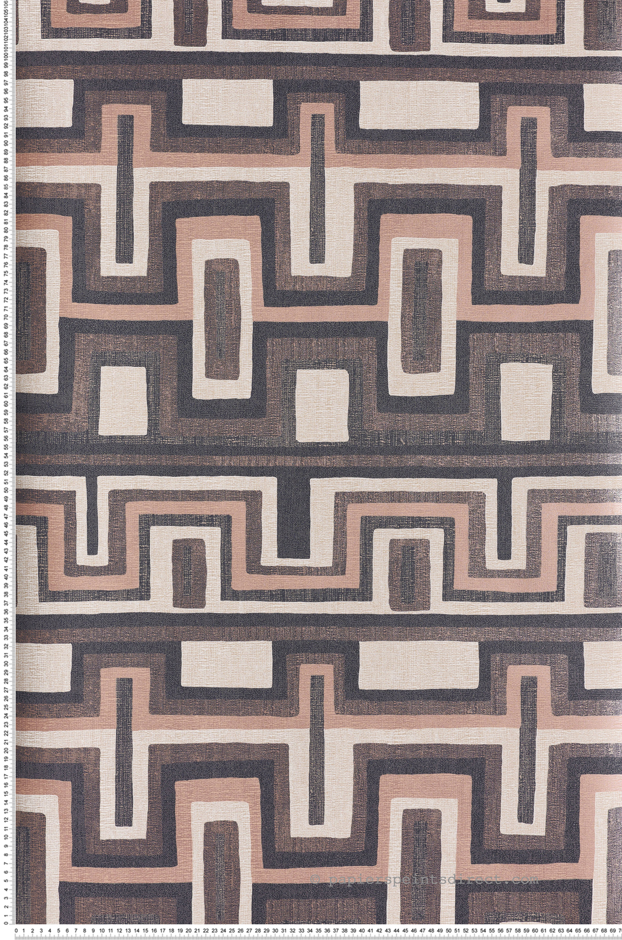 Papier peint Géométrie Tapis Morelos chair - Amani de Masureel | Réf. MAS-AMA004