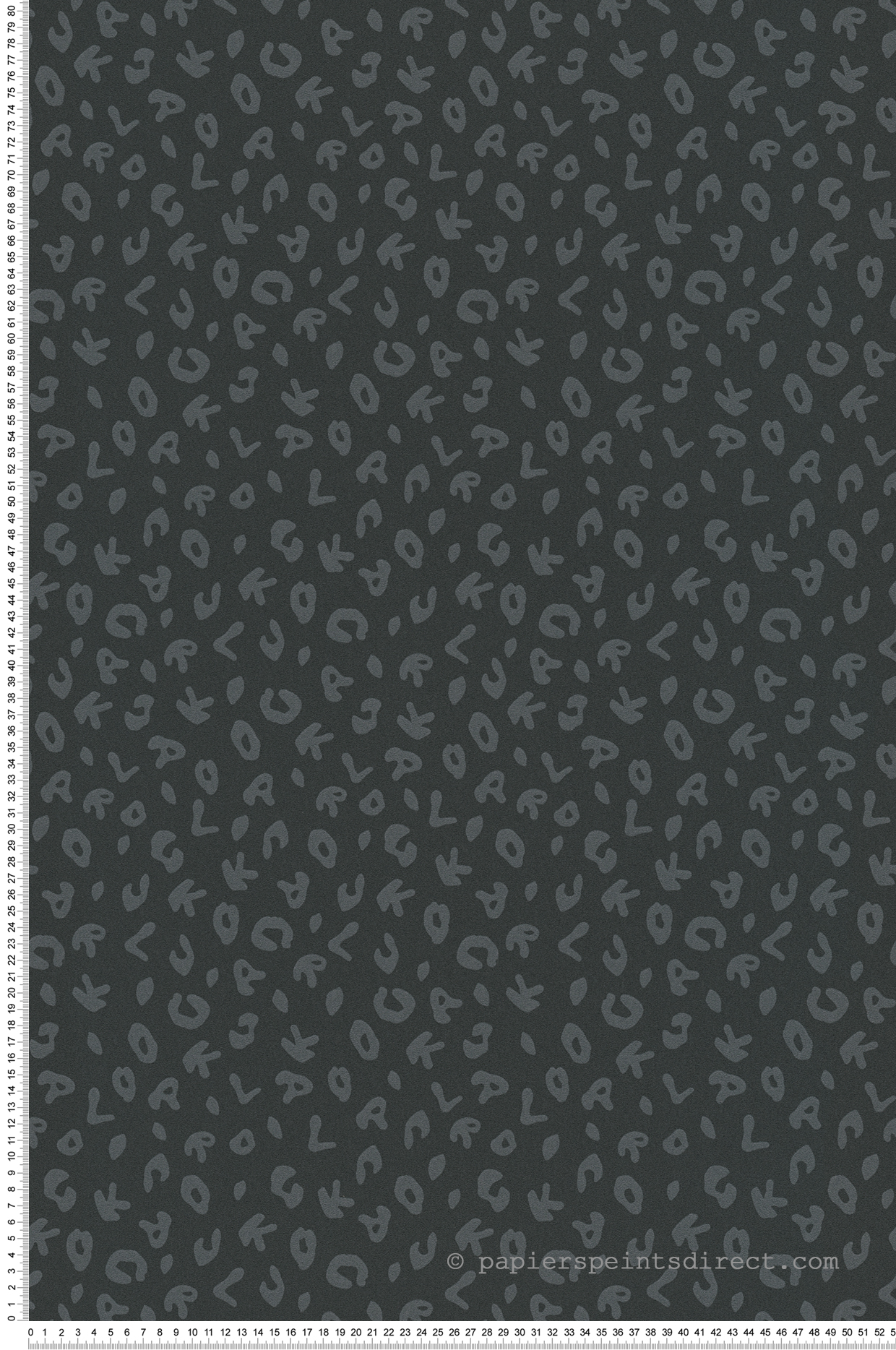 Papier peint Léopard Anna noir - Karl Lagerfeld de Montecolino | Réf. MC-37856-5