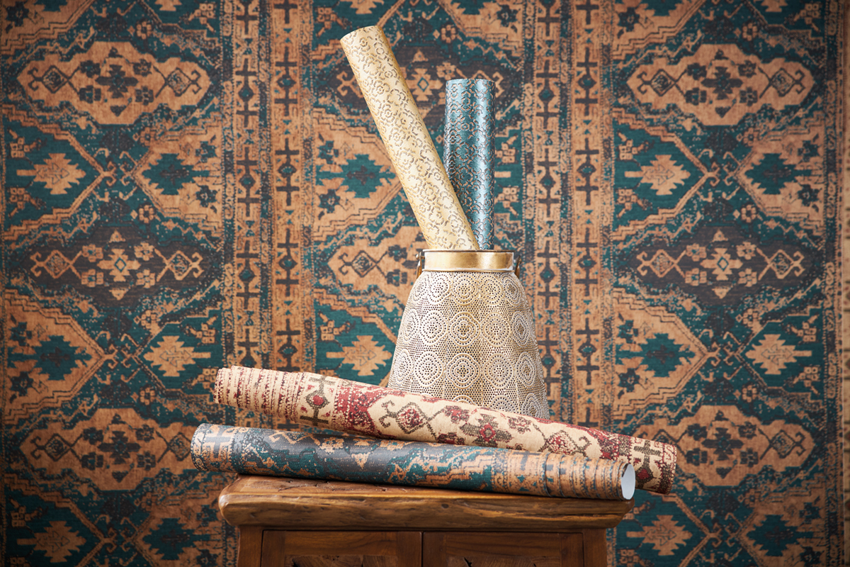 Papier peint Oriental Tapis canard - Metropolitan Stories 2 d'AS Création | Réf. SP15526