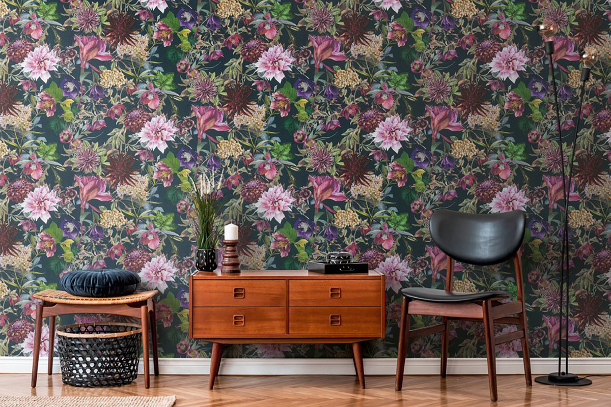 Papier peint Jardin Floral rose et violet - Dream Flowery de Architects Paper | Réf. 38175-6