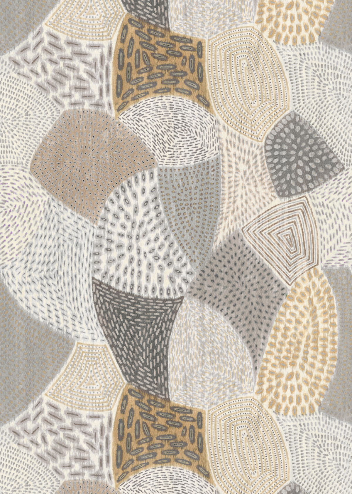 Papier peint panoramique Patchwork Fresco M gris 200X280 - Matera de Casadéco | Réf. MATA201181003