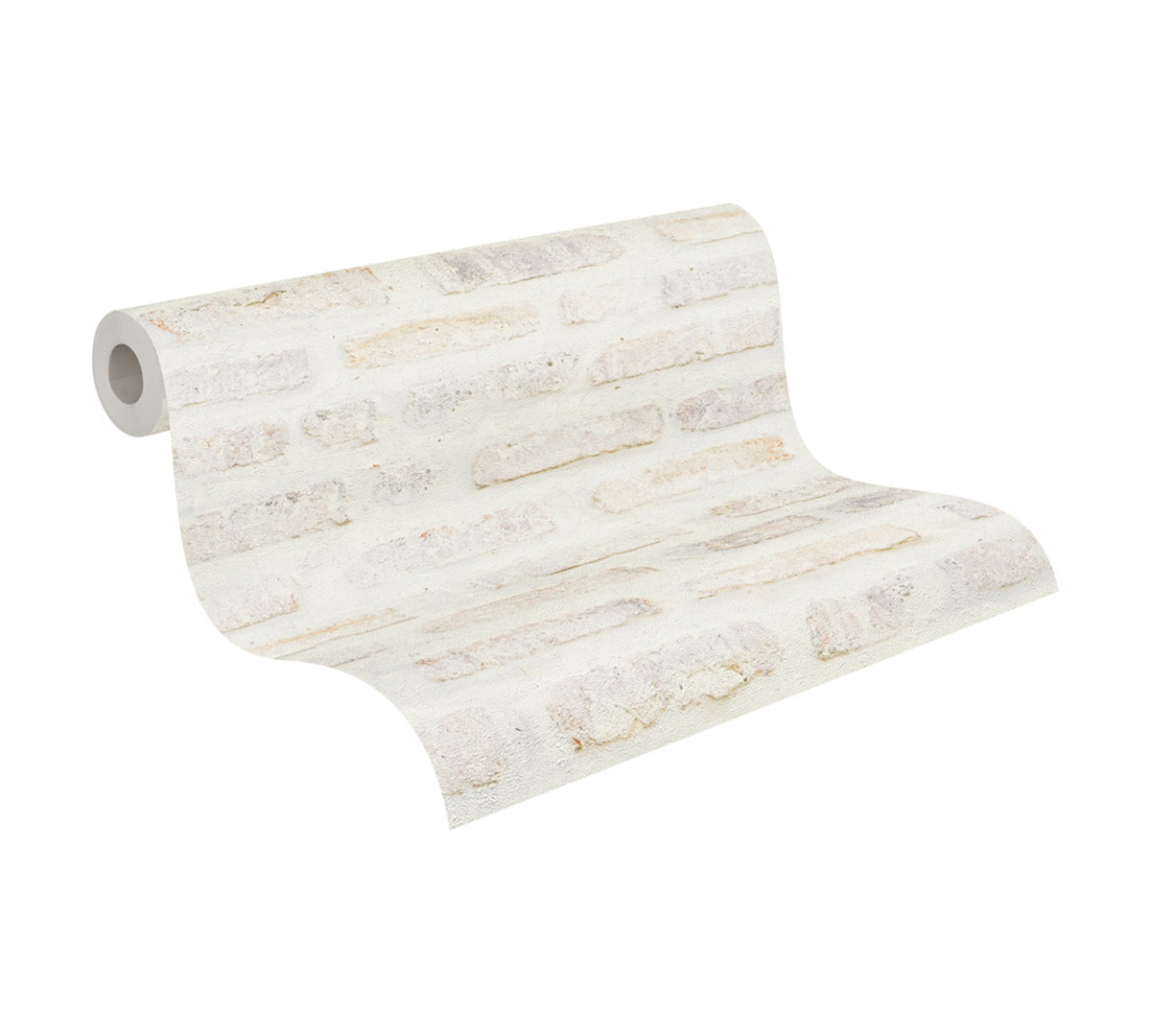 Papier peint Brique Loft blanc beige - Elements 2 d'A.S. Création ROLL | Réf. AS-374221