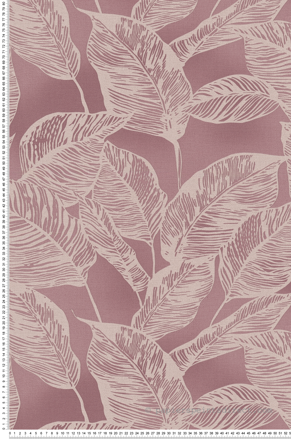 Papier peint Feuilles Stylisées Leaves lilas - Natural Living d'A.S. Création | Réf. AS-386634