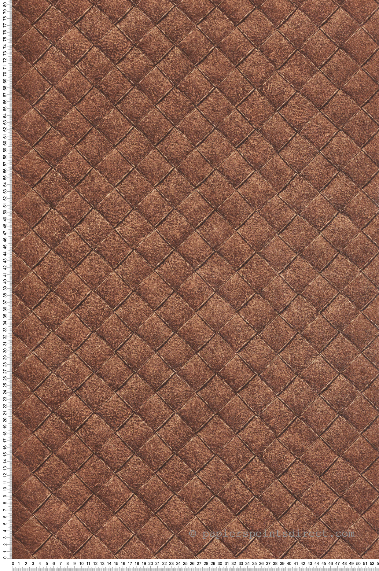 Papier peint Cuir Tressé brun - Maori de Montecolino | Réf. MC-TA25073