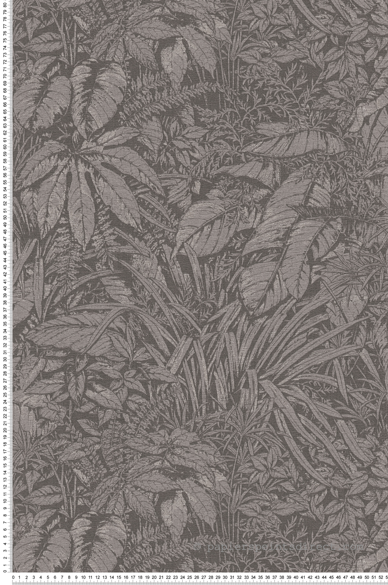 Papier peint Feuillage Discret Nature anthracite - Smart Surfaces d'A.S. Création | Réf. AS-395607