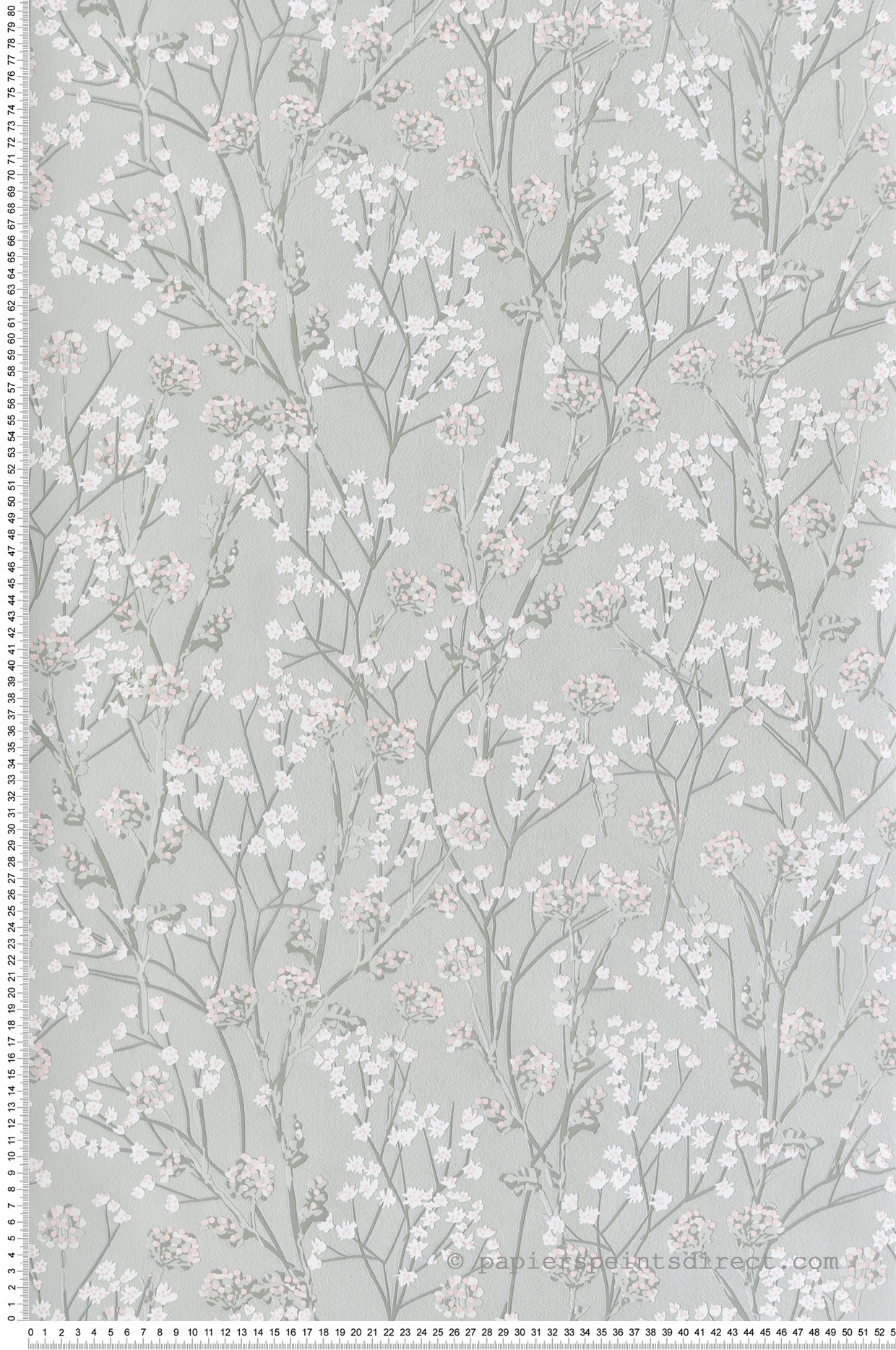 Papier Peint Fleurs Tiges Sauvages vert - Flora d'Ugépa | Réf. UGP-M88014