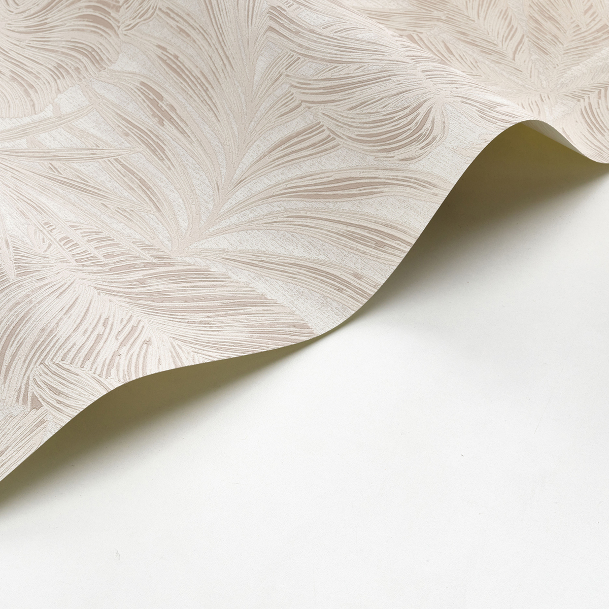 Papier peint Palmes Gravure Granada gris clair - Vegetals de Casadéco | Réf. VEGE86431252
