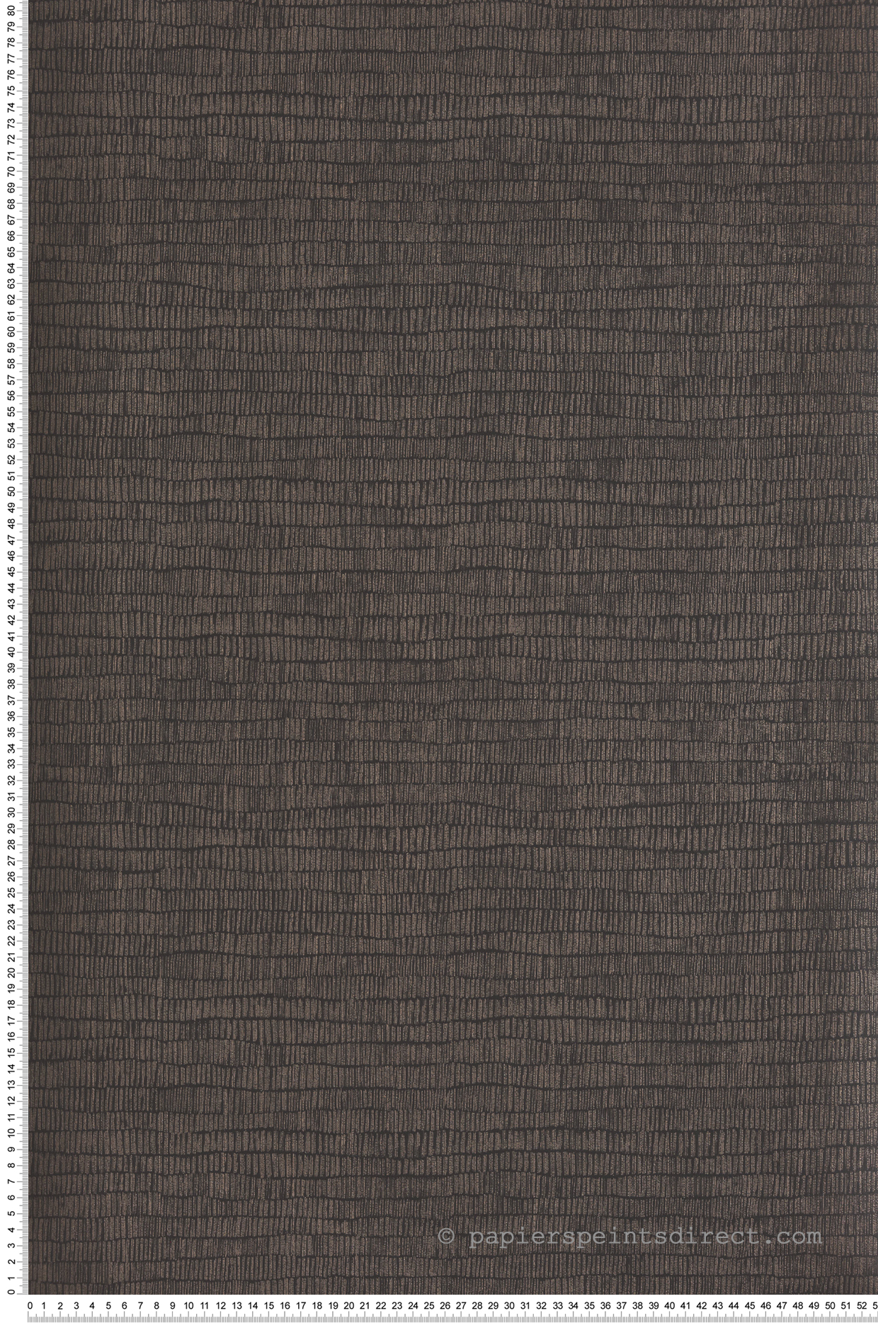 Papier peint Ethnique Lusus café métallisé - Romance de Masureel | Réf. MAS-ROM402