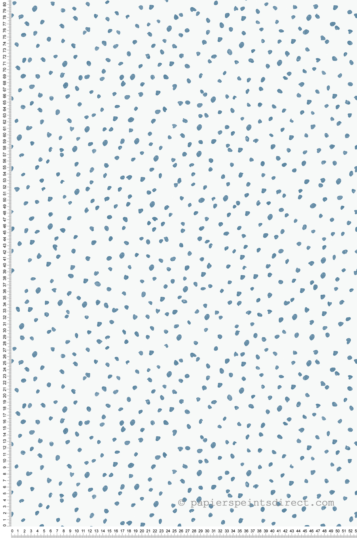 Papier peint Pois Irrégulier bleu - La belle histoire d'Ugépa | Réf. UGP-L99301