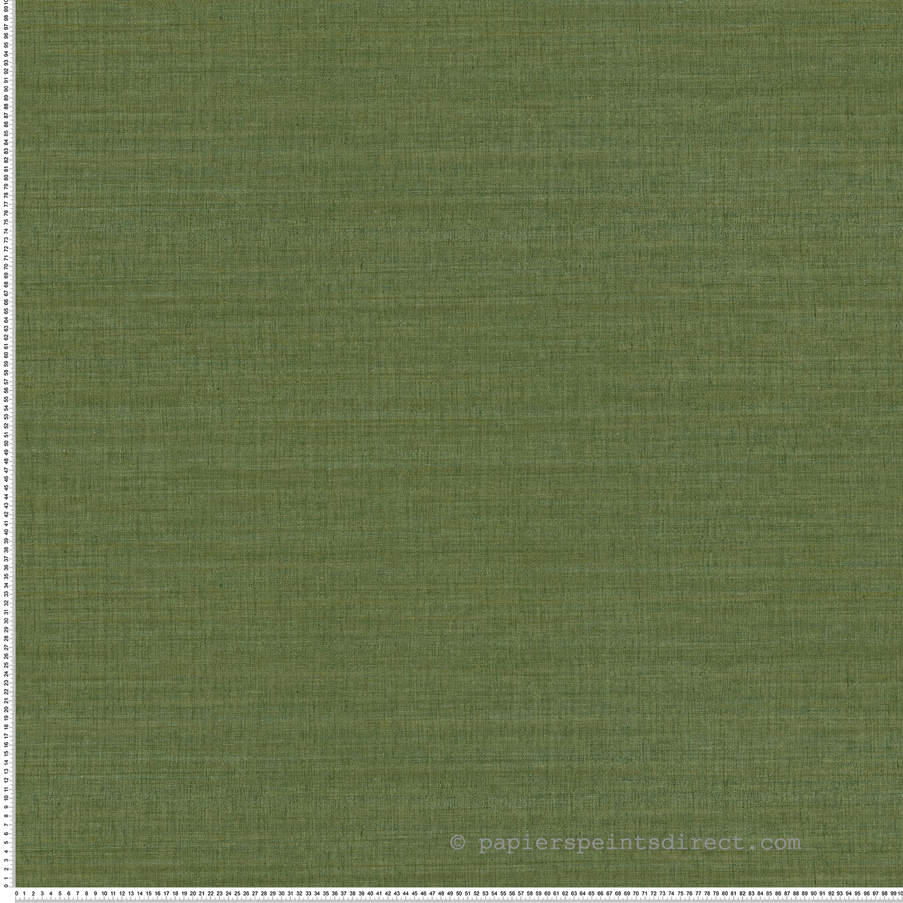 Papier peint Uni Tissage Sora vert mousse - Légendes de Casamance | Réf. CAS-70172650