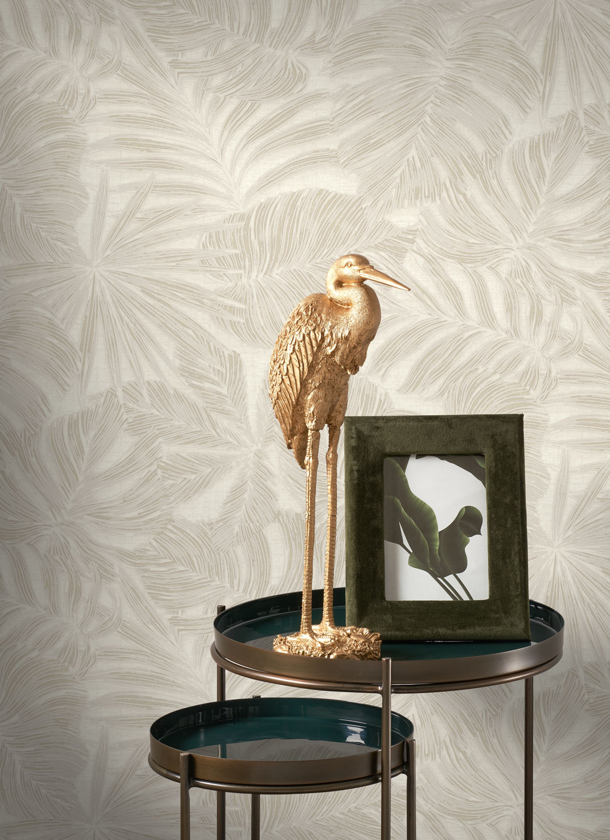 Papier peint Palmes Gravure Granada écru - Vegetals de Casadéco | Réf. VEGE86431188