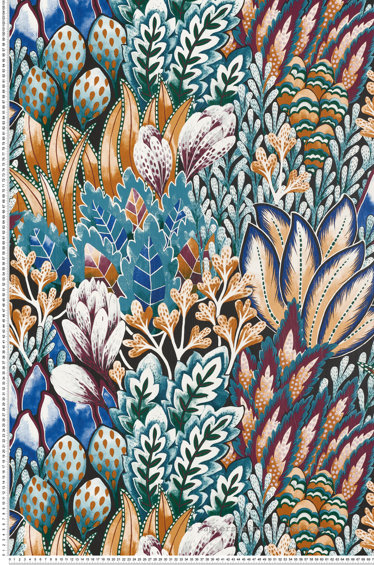 Papier peint Nature Avicennia noir - Karabane de Casamance | Réf. CAS-75162858