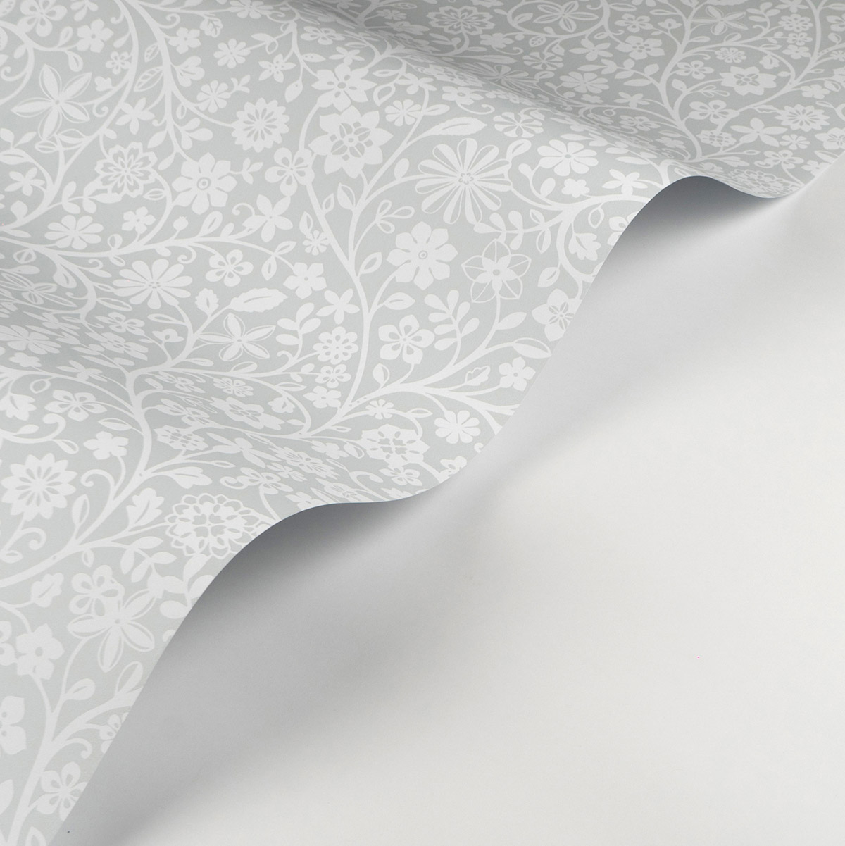 Papier peint Fleur Graphique Poetic Flowers bleu doux - Once Upon A Time 2 de Casadéco AMBV | Réf. OUTD200836442