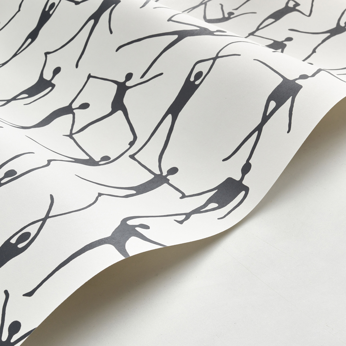 Papier peint Original Danse Alberto anthracite - Iconic de Casadéco AMBV | Réf. CONI88420505