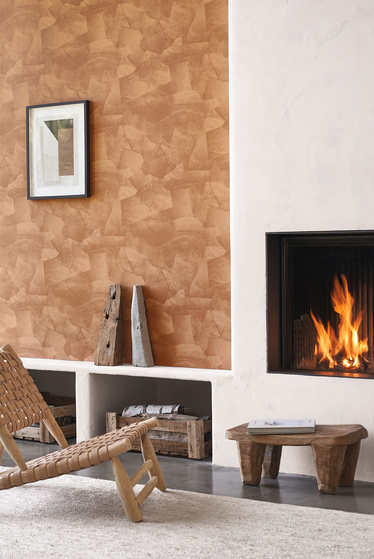 Papier peint Collage Papier Colle terracotta - Papercraft de Casadéco | Réf. PAPC89632525