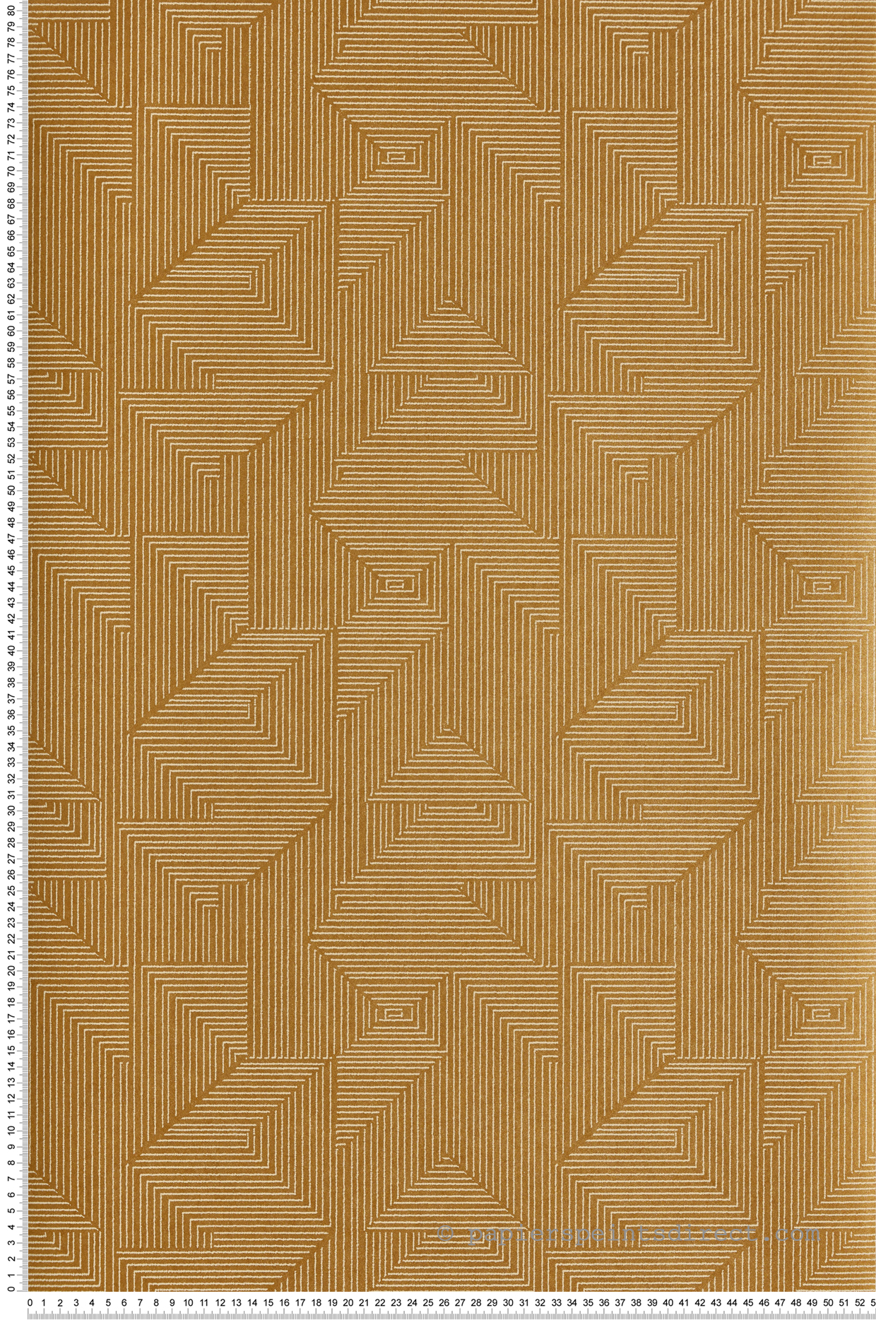 Papier peint Géométrique Angular mordoré - Attitude de Lutèce | Réf. LTC-DWP0368-02