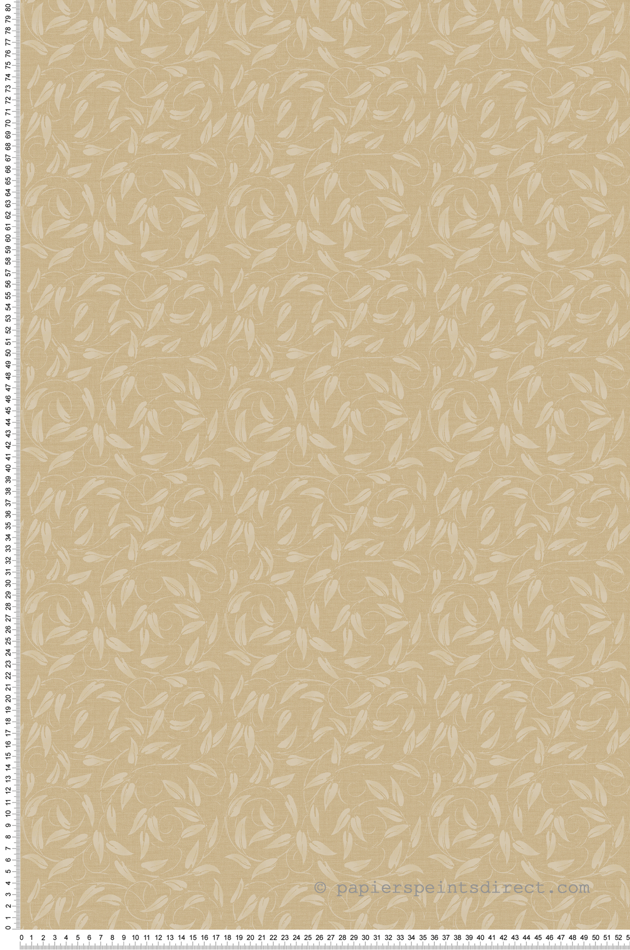 Papier peint Guirlande Feuille Liberty beige paille - The Wall Llewelyn-Bowen de Lutèce | Réf. LTC-LB25163