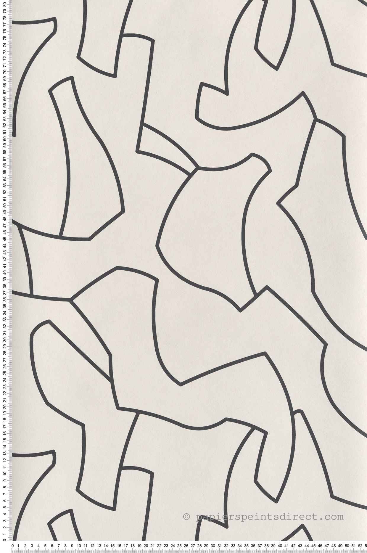 Papier peint Puzzle Maze noir et blanc - Color Game de Casadéco | Réf. GAME200619009