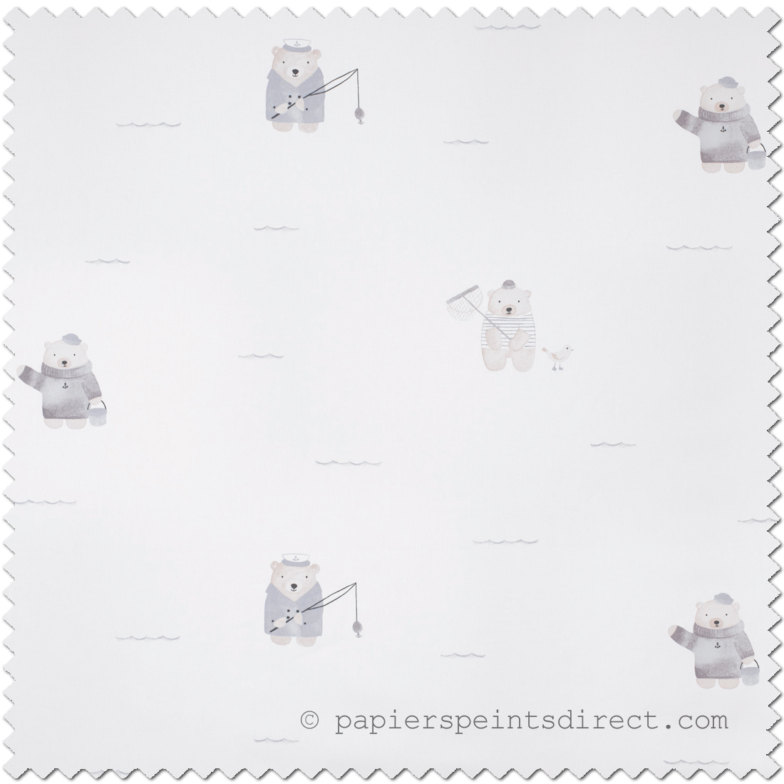 Tissu Ours plage beige - My Little World de Casadéco