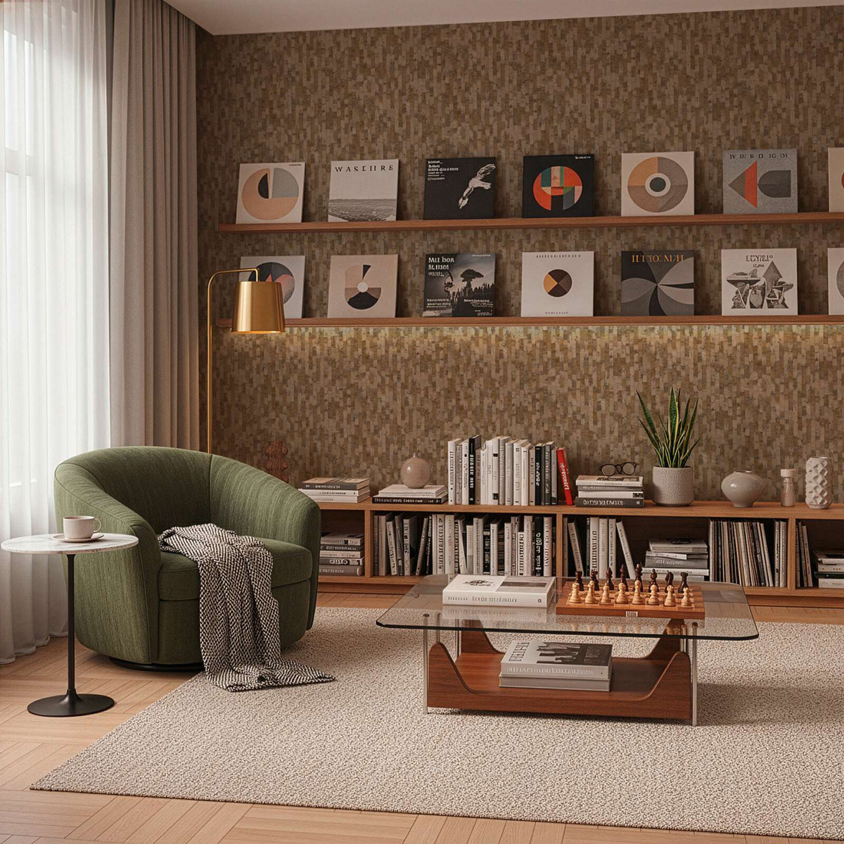 Papier peint Bois Lames Patiné brun doré - Vibes & Styles d'A.S. Création | Réf. AS-790084