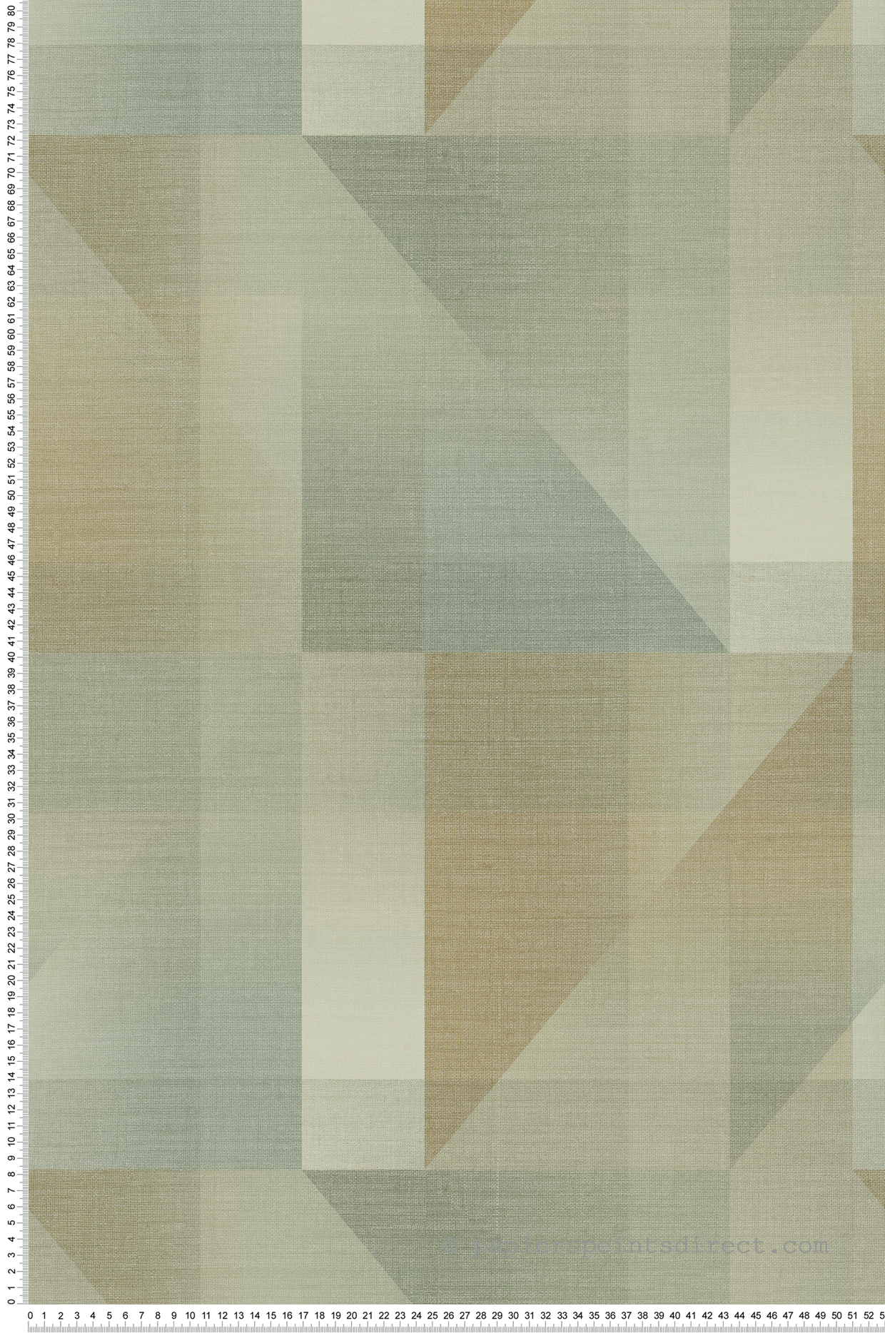 Papier peint Patchwork Géométrique Edward kaki - Carnaby Street de Casadéco | Réf. CARN200507122