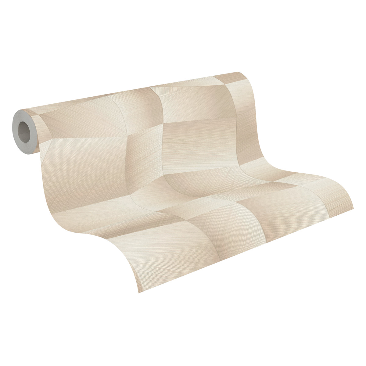 Papier peint Panneaux Géométriques Métal beige - Vibes & Styles d'A.S. Création AMB7| Réf. AS-791974