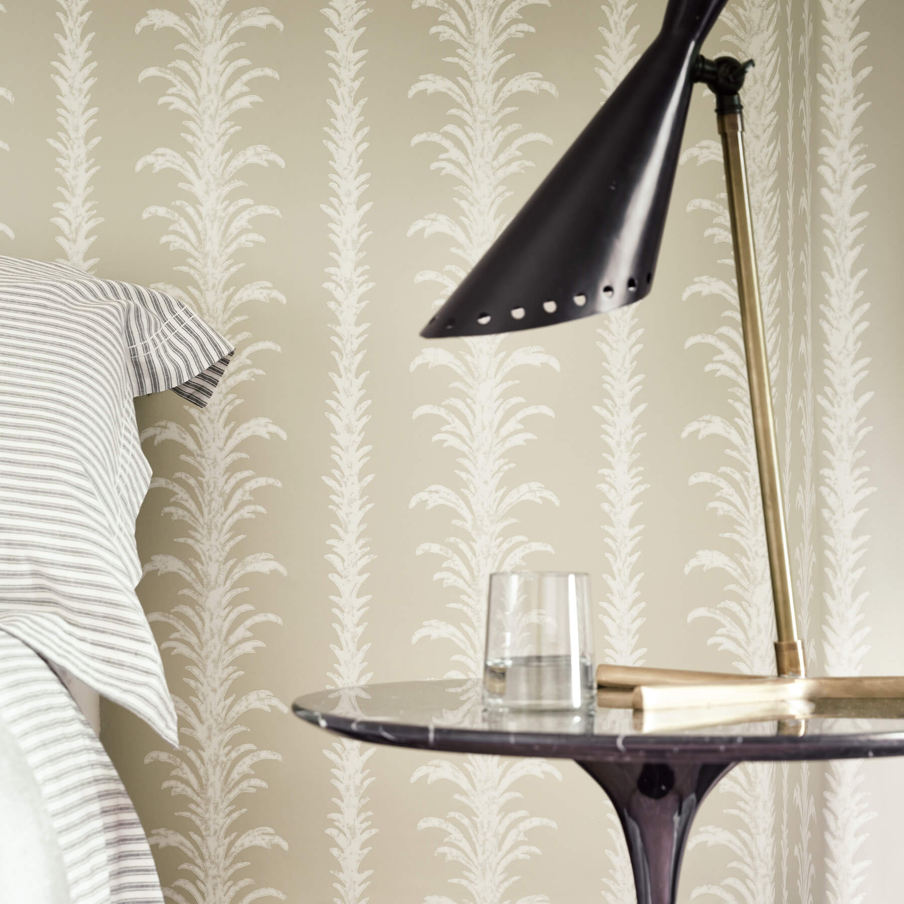 Papier peint Lauderdale Stone - Collection London Wallpapers V de Little Greene
