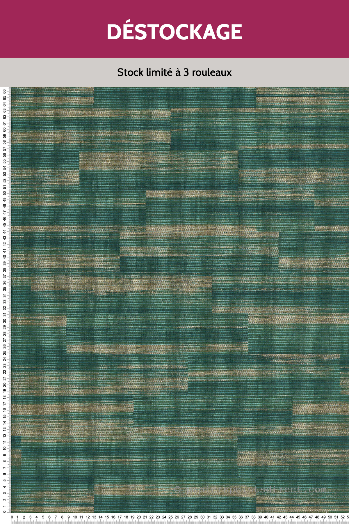 Papier peint Destockage - Latte Japonaise Irisé Vert - Evasion