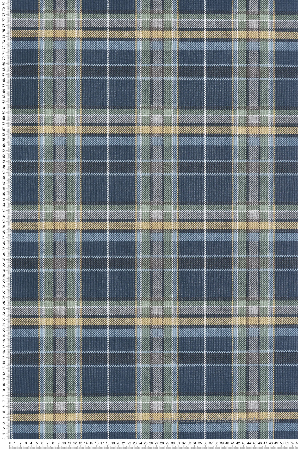 Papier peint Tartan Classique bleu marine - Maison Paradis de Lutèce | Réf. LTC-MP15579