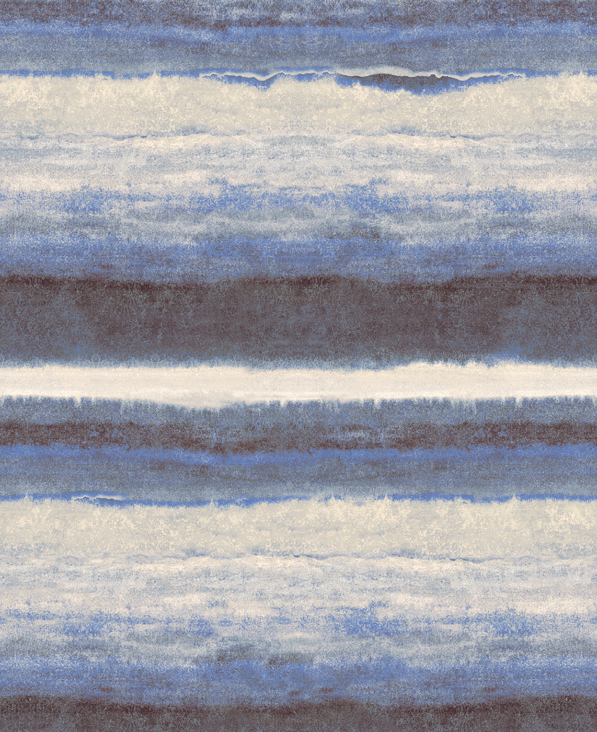Papier peint panoramique Tie & Dye Coast bleu jean - A et B H260 - Wall Designs IV de Masureel | Réf. MAS-DG4COA103X-260