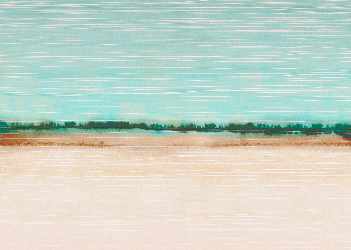 Papier peint panoramique Contemporain Drift - Papier peint Komar Le Jardin