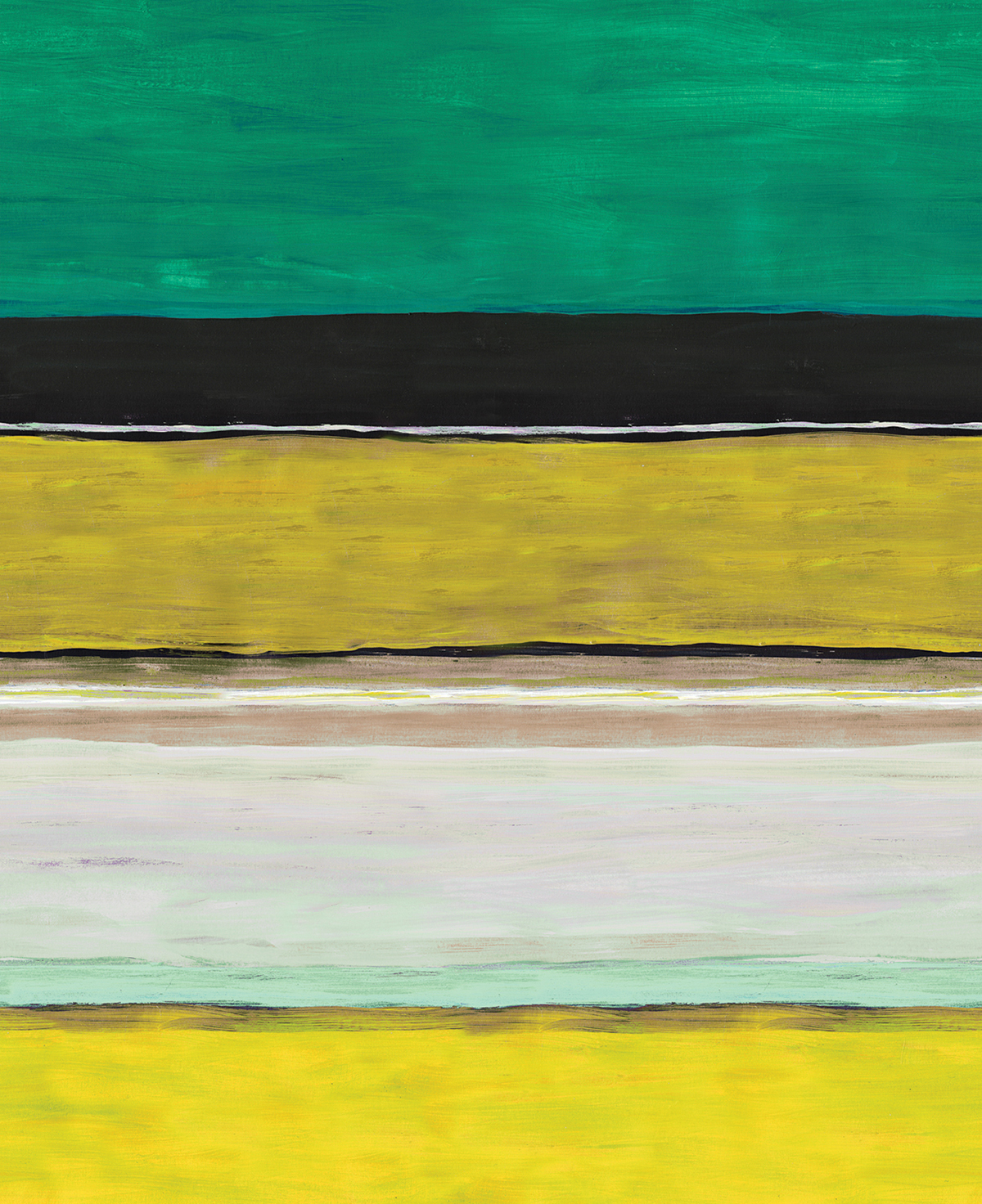 Papier peint panoramique Bande Abstraite Terava jaune - A et B H260 - Wall Designs IV de Masureel | Réf. MAS-DG4TER101X-260